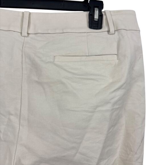 Ann Taylor Loft Womens Beige Khakis Chinos Ankle Cropped Pants Stretch Cotton 14 - Picture 13 of 16